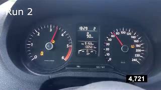 2012 VW Polo 6R 16 TDI 90PS  0100 kmh Acceleration [upl. by Akinna]