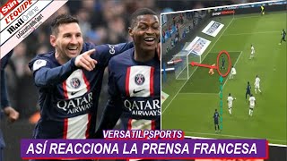 ASI REACCIONA PRENSA FRANCESA a GOL de MESSI OLYMPIQUE MARSELLA vs PSG [upl. by Hayashi]