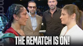 Katie TaylorAmanda Serrano Face Off Rematch Confirmed For May 20 🇮🇪 [upl. by Stearne]