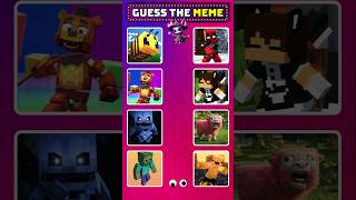 Guess The Meme Song  Minecraft Meme Songs  Guess The Voice Minecraft meme minecraft shorts [upl. by Lucilla652]