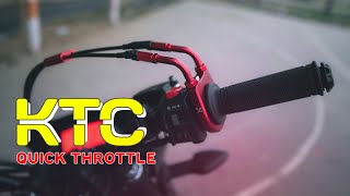 KTC Original Quick Throttle Installation on My Gixxi  Naimur Creation  Gixxer Monotone  2023 [upl. by Bryner963]