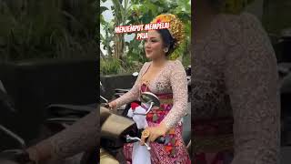 Woow Ketika calon mempelai wanita Menjemput mempelai Pria bali viral pernikahan mbokgek seru [upl. by Treacy687]