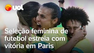 Olimpíadas Seleção feminina de futebol vence Nigéria na estreia em Paris com gol de Gabi Nunes [upl. by Etaner]