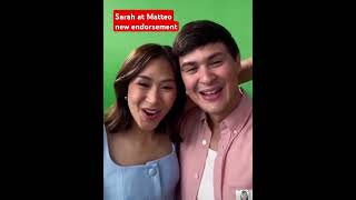 Sarah and Matteo Guidicelli newly endorser ng Green Gross Daily Cyoutube youtubeshorts short [upl. by Brelje]