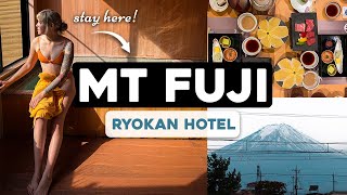 MT FUJI Traditional Japanese Ryokan 🇯🇵 with PRIVATE ONSEN [upl. by Nyrrek349]