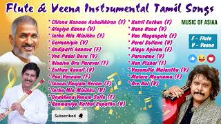 Flute amp Veena Mixing Instrumental Songs  ILAYARAJA  RAJHESH VAIDHYA  KJ VIJAY  POSITIVE ENERGY [upl. by Hera]