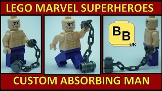 LEGO MARVEL SUPERHEROES GAME CUSTOM ABSORBING MAN MINIFIGURE [upl. by Malvia]