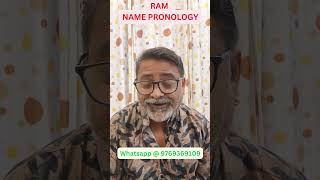 RAM  SOUND PRONOLOGY l NAME vibrations Numerology tarot astrology horoscope pronology [upl. by Neb]