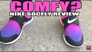 Nike SocFly Review Are They Comfy Comparison  On Feet [upl. by Nylloc]