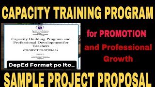 Capacity Training Program Project Proposal [upl. by Esdnil995]