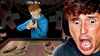 Buckshot Roulette VS Little Brother MULTIPLAYER [upl. by Dyche574]