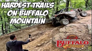 Hardest Trails On Buffalo Mountain Trail System  BALD KNOB  Hatfield McCoy Trails  Can Am X3 [upl. by Eiznik]