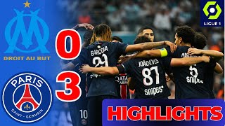 🔴🔥Che Partita 🤯 Marseille vs PSG 03 Highlights e tutti i gol League 1 2425 [upl. by Inahet]