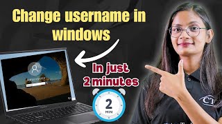 How to Change Username in Window 1011  Computer में Username कैसे Change करें  CTA [upl. by Enitsirk]