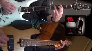 BILLY IDOL  POSTCARDS FROM THE PAST BASS amp GUITAR COVER [upl. by Teilo]