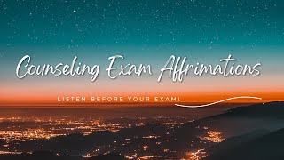 Daily Counseling Exam Affirmations Boost Confidence Used with students who have PASSED [upl. by Eanrahc]