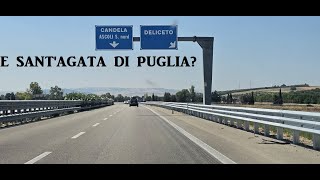 LA SEGNALETICA STRADALE DI SANTAGATA DI PUGLIA SULLA SUPERSTRADA [upl. by Drofxer966]