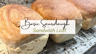 Basic Sourdough Sandwich Bread [upl. by Wun]