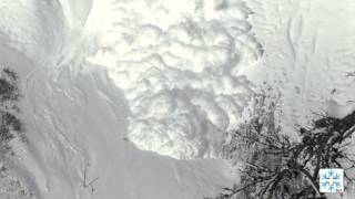 Large avalanche experiment of SLF in Valais Switzerland January 2016 [upl. by Alberik]