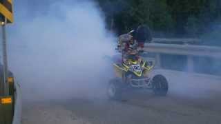 Suzuki LTR 450 Burnout [upl. by Nylevol]