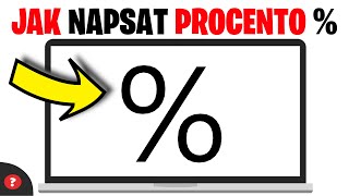 Jak napsat procento   Návod  Počítač [upl. by Conlin]