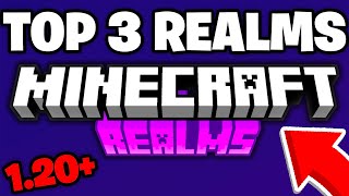 TOP 3 Realms For MCPE 120 REALM CODE  Minecraft Bedrock Edition [upl. by Hameean]