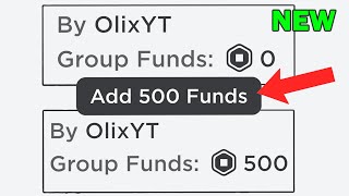 How to Add Group Funds to a ROBLOX Group FOR FREE [upl. by Trawets463]