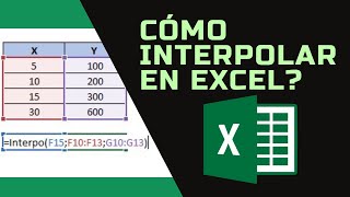 como interpolar en excel [upl. by Guss]