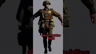 How change Soviet uniform in WW2 beggining war and victory [upl. by Idolah]