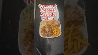 preparation assiette kebab doner shawarma food kebab [upl. by Nesilla121]