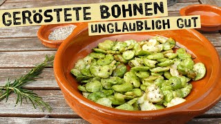 Geröstete Dicke Bohnen Rezept  einfach selber kochen  Rezept  Alternative zu Nüssen und Chips [upl. by Cherise285]