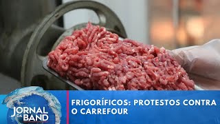 Frigoríficos e restaurantes brasileiros iniciam boicote ao Carrefour  Jornal da Band [upl. by Anuaf]