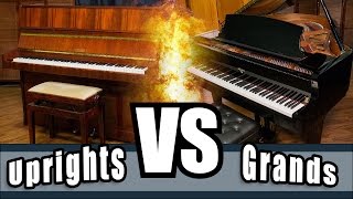 Upright pianos versus Grand pianos  Uprights Vs Grands [upl. by Cassandry]