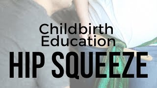 Labor Support Technique  Easy Rebozo Hip Squeeze  Ancient Doula Wisdom Childbirth Education [upl. by Nalahs]