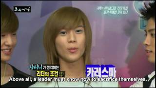 SHINee Interview quotQualities a Leader Should Havequot ENG SUB [upl. by Cofsky]