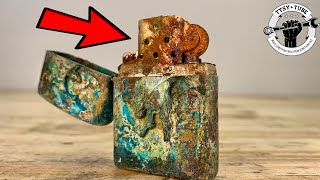 Zippo Lighter Restoration  Marlboro Edition [upl. by Dermot]