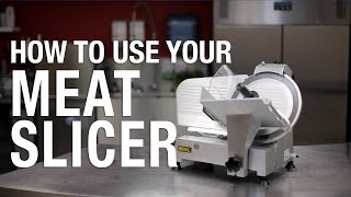 Buffalo How to use your Meat Slicer [upl. by Lahcym490]