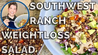 Southwest Ranch amp Quinoa Salad  How I Lost 30 Pounds in 90 Days  Vegan Nutritarian Salad Recipe [upl. by Nehcterg]