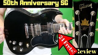 Well Dressed but for the Wrong Party  2011 Gibson SG Standard 24 50th Anniversary Review [upl. by Spearing663]