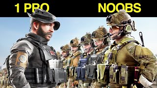 Can 4 Noobs Beat 1 Call of Duty Pro [upl. by Philly]