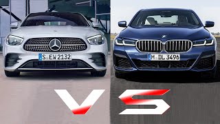 2021 Mercedes EClass vs 2021 BMW 5 Series [upl. by Stucker]