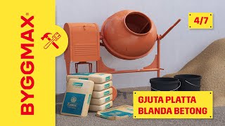 Gjuta platta del 4 blanda betong [upl. by Other200]