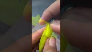 In the grass with a regular jig hook fishing angler camping softbait jigging bushcraft diy [upl. by Jaye]