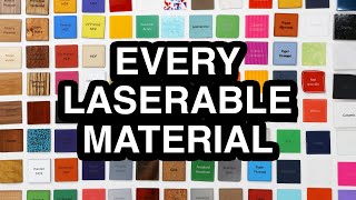 EVERY Laserable Material [upl. by Rycca]