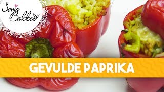 GEVULDE PAPRIKA  Sonja Bakker recept [upl. by Yemirej]