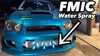 DIY Front Mount Intercooler Water Spray install Subaru WRX STi [upl. by Lissy]