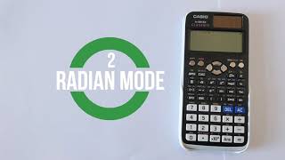 How to Switch Between Degrees and Radians Mode on a Casio fx991EX CLASSWIZ [upl. by Nwahsem]