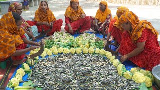 Snakehead Fish amp Winter Vegetable Recipe  TAKI Macher Sobji Chorchori  Village Food Vlog [upl. by Niple]