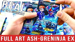 FULL ART AshGreninja EX Pokemon Card GIVEAWAY [upl. by Ynnohj782]