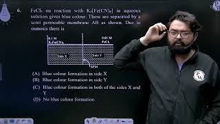 FeCl3 on reaction with K4FeCN6 in aqueous solution gives blue colour These are separated by [upl. by Also4]